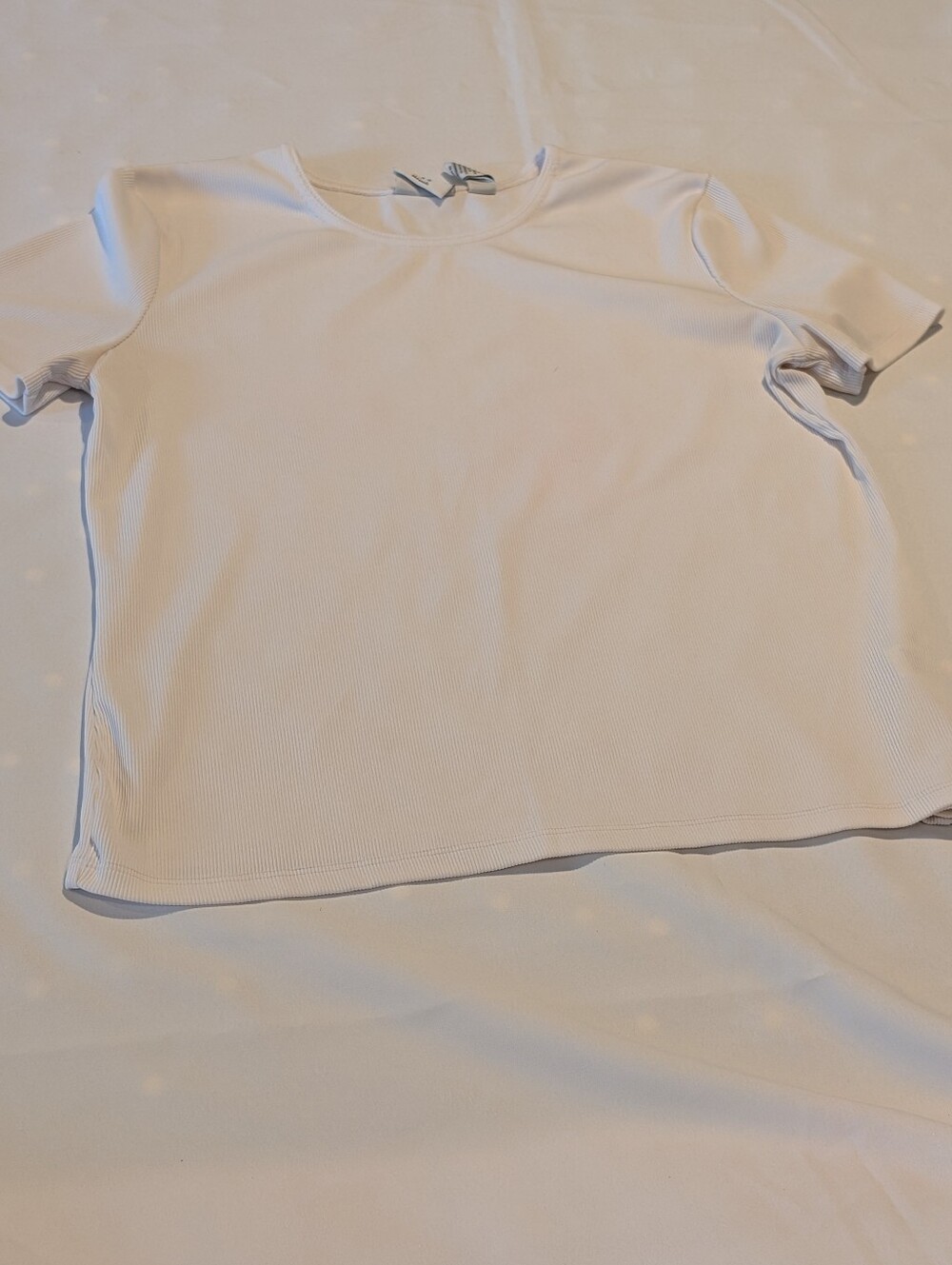 M Covington Women's Crew Neck Short-Sleeve Top - White